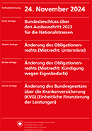 Vorschaubild Erläuterungen des Bundesrates